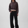 Vintagesoft Crop-Hoodie mit Logo