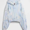 Vintagesoft Crop-Hoodie mit Logo