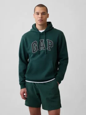 Vintagesoft-Hoodie mit Arch Logo für Erwachsene