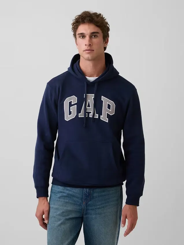 Vintagesoft-Hoodie mit Arch Logo für Erwachsene
