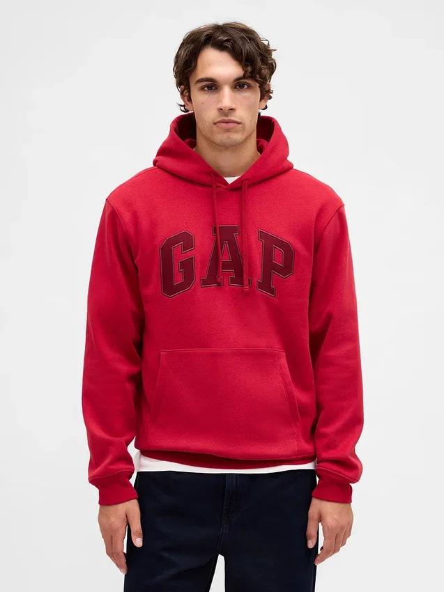 Vintagesoft-Hoodie mit Arch Logo für Erwachsene