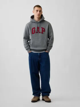 Vintagesoft-Hoodie mit Arch Logo für Erwachsene