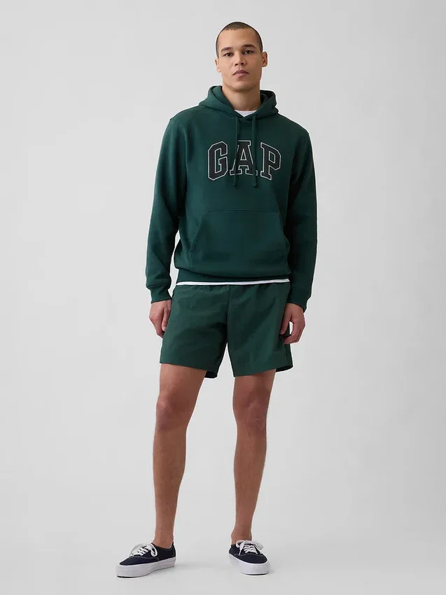 Vintagesoft-Hoodie mit Arch Logo für Erwachsene
