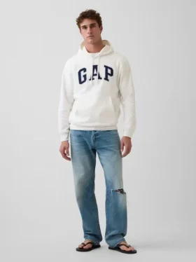 Vintagesoft-Hoodie mit Arch Logo für Erwachsene