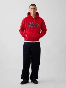 Vintagesoft-Hoodie mit Arch Logo für Erwachsene
