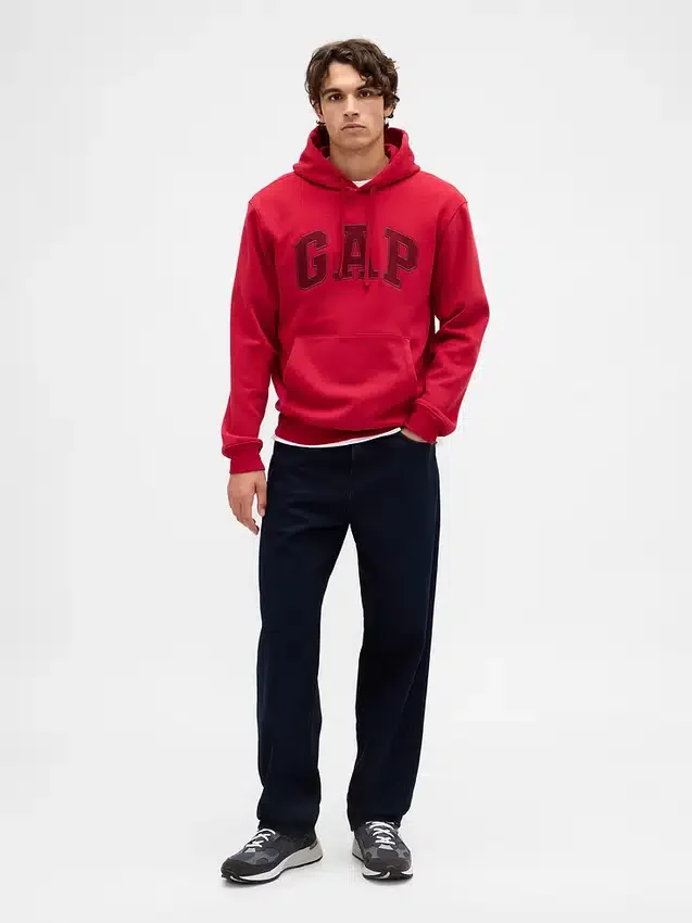Vintagesoft-Hoodie mit Arch Logo für Erwachsene