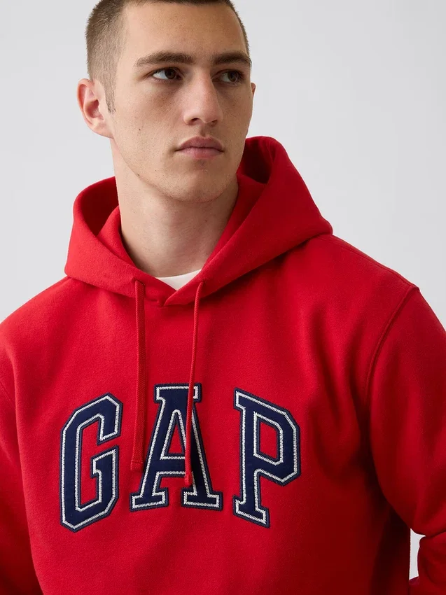 Vintagesoft-Hoodie mit Arch Logo für Erwachsene