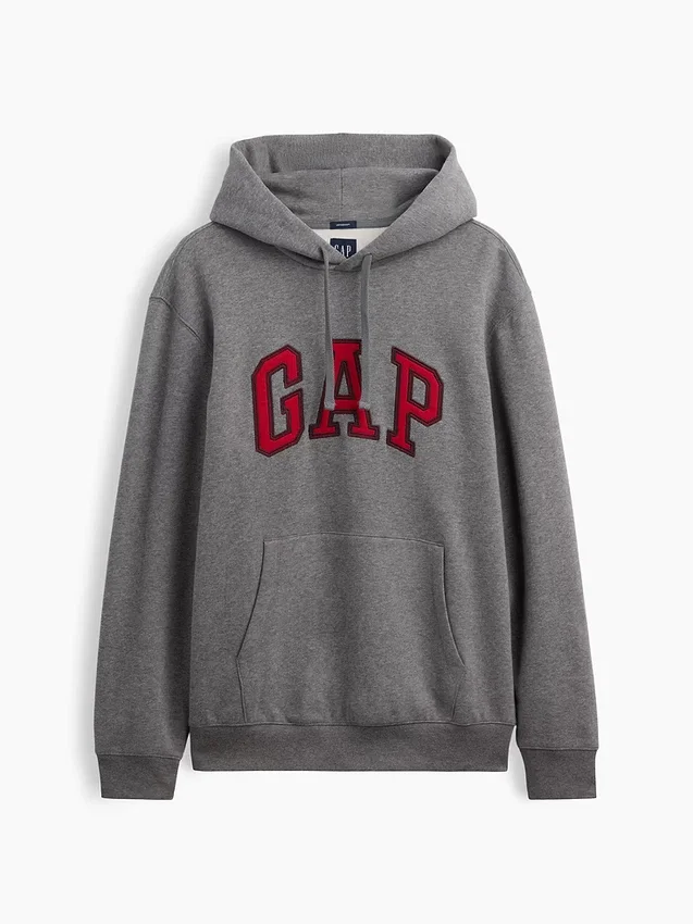 Vintagesoft-Hoodie mit Arch Logo für Erwachsene