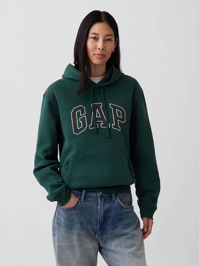 Vintagesoft-Hoodie mit Arch Logo für Erwachsene