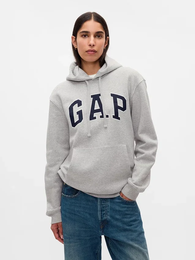 Vintagesoft-Hoodie mit Arch Logo für Erwachsene