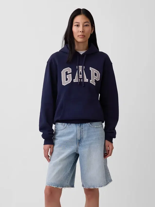 Vintagesoft-Hoodie mit Arch Logo für Erwachsene