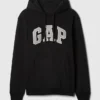 Vintagesoft-Hoodie mit Arch Logo für Erwachsene