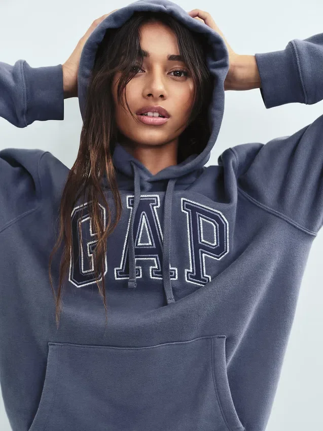 Vintagesoft-Hoodie mit Arch Logo für Erwachsene