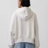Vintagesoft-Hoodie mit Keilkragen und Reißverschluss