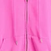 Vintagesoft-Hoodie mit Keilkragen und Reißverschluss