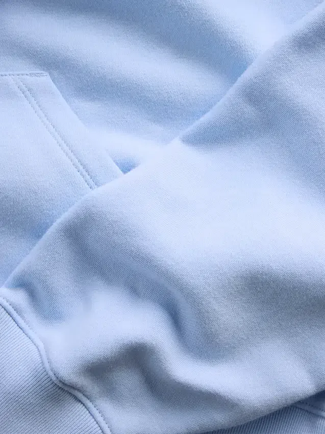 Vintagesoft-Hoodie mit Keilkragen und Reißverschluss
