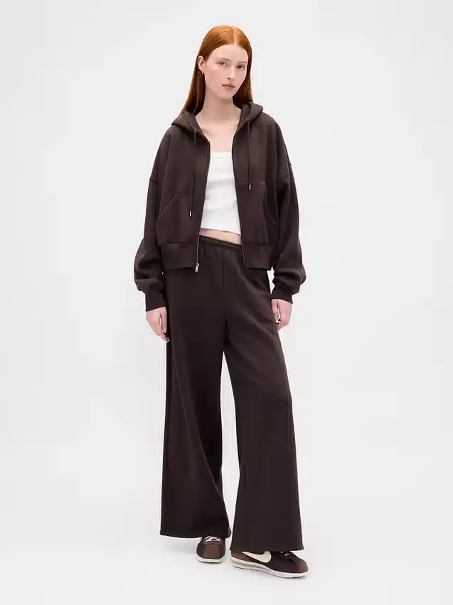 Vintagesoft Baggy-Jogginghose mit weitem Bein