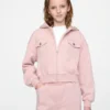 Vintagesoft-Hoodie mit Reißverschluss für Kinder