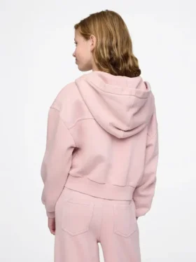 Vintagesoft-Hoodie mit Reißverschluss für Kinder