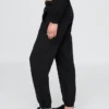 Vintagesoft-Jogginghose mit hoher Leibhöhe und lockerem Schnitt