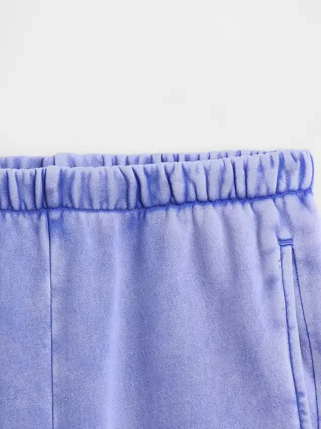 Vintagesoft-Jogginghose mit hoher Leibhöhe und lockerem Schnitt