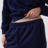 Vintagesoft-Jogginghose mit hoher Leibhöhe und lockerem Schnitt