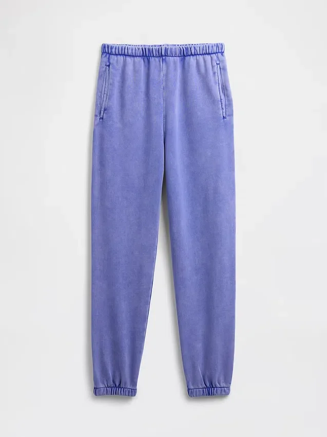 Vintagesoft-Jogginghose mit hoher Leibhöhe und lockerem Schnitt