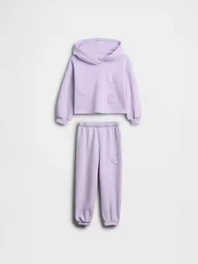 Vintagesoft-Kapuzenpulli-Set für Baby & Kleinkind