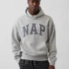 Vintagesoft-Kapuzenpullover für Erwachsene mit Nap-Logo