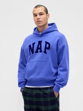 Vintagesoft-Kapuzenpullover für Erwachsene mit Nap-Logo