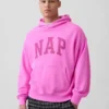 Vintagesoft-Kapuzenpullover für Erwachsene mit Nap-Logo