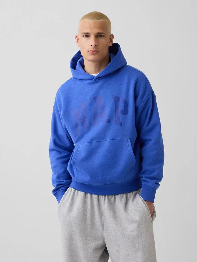 Vintagesoft-Kapuzenpullover für Erwachsene mit Nap-Logo