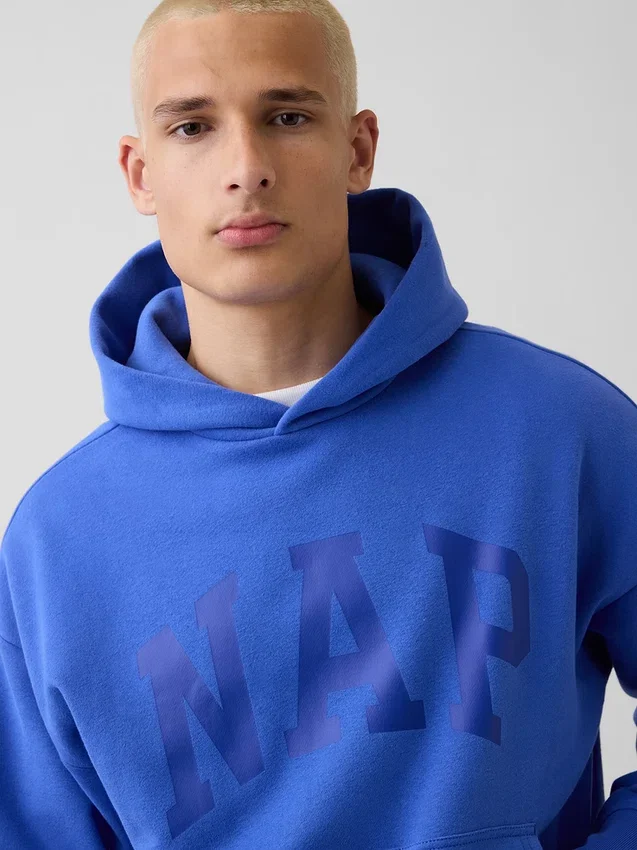 Vintagesoft-Kapuzenpullover für Erwachsene mit Nap-Logo