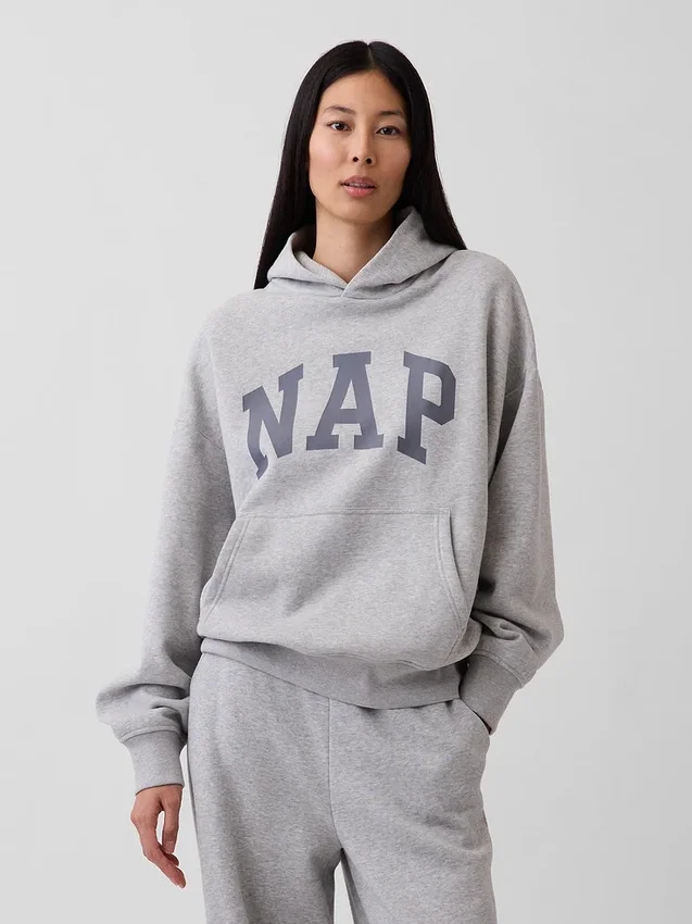 Vintagesoft-Kapuzenpullover für Erwachsene mit Nap-Logo