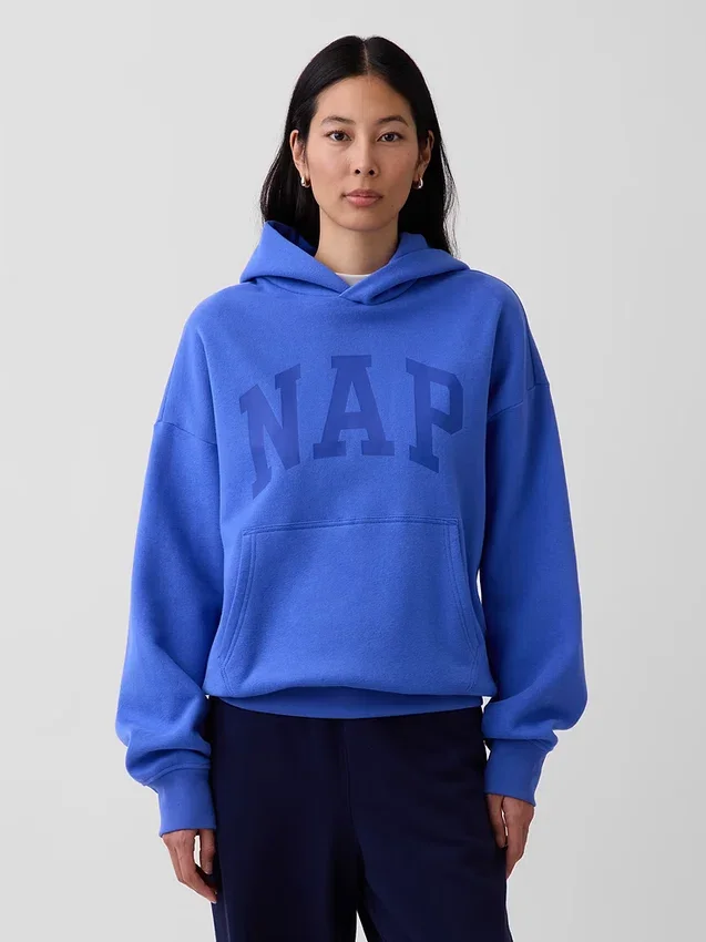Vintagesoft-Kapuzenpullover für Erwachsene mit Nap-Logo
