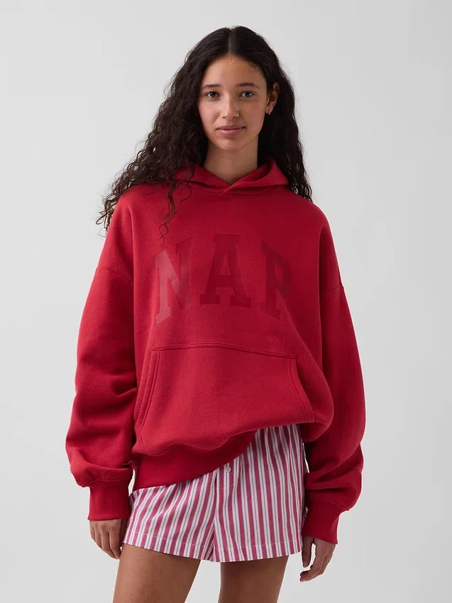 Vintagesoft-Kapuzenpullover für Erwachsene mit Nap-Logo