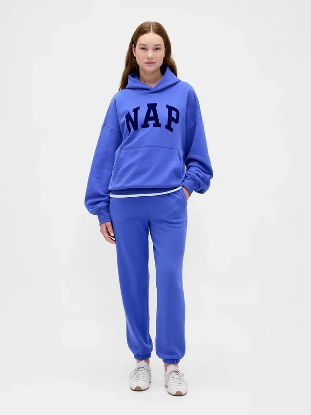 Vintagesoft-Kapuzenpullover für Erwachsene mit Nap-Logo