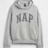 Vintagesoft-Kapuzenpullover für Erwachsene mit Nap-Logo