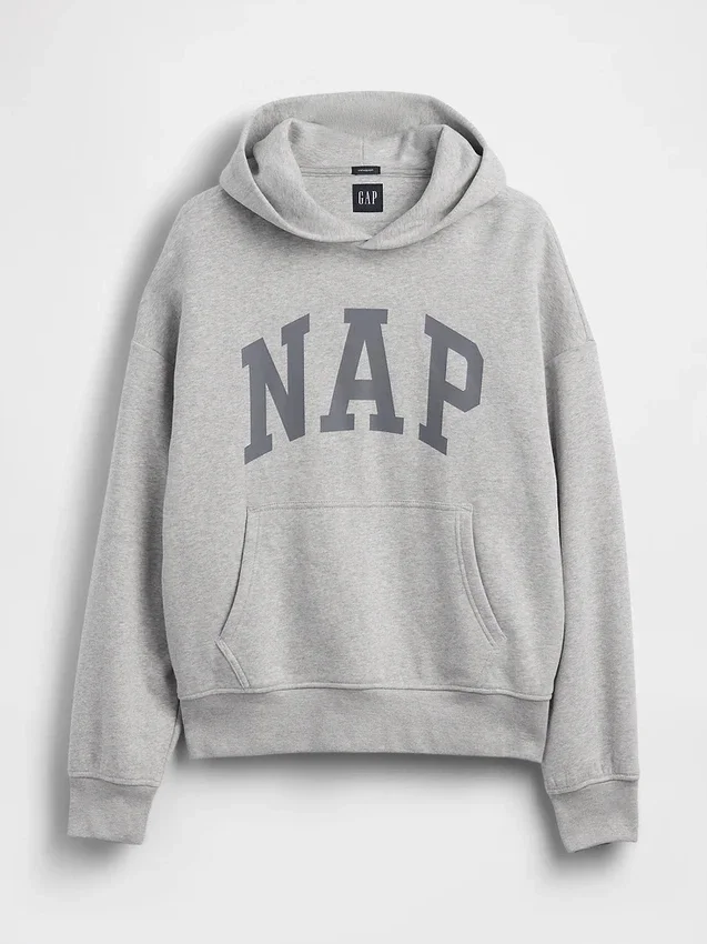 Vintagesoft-Kapuzenpullover für Erwachsene mit Nap-Logo