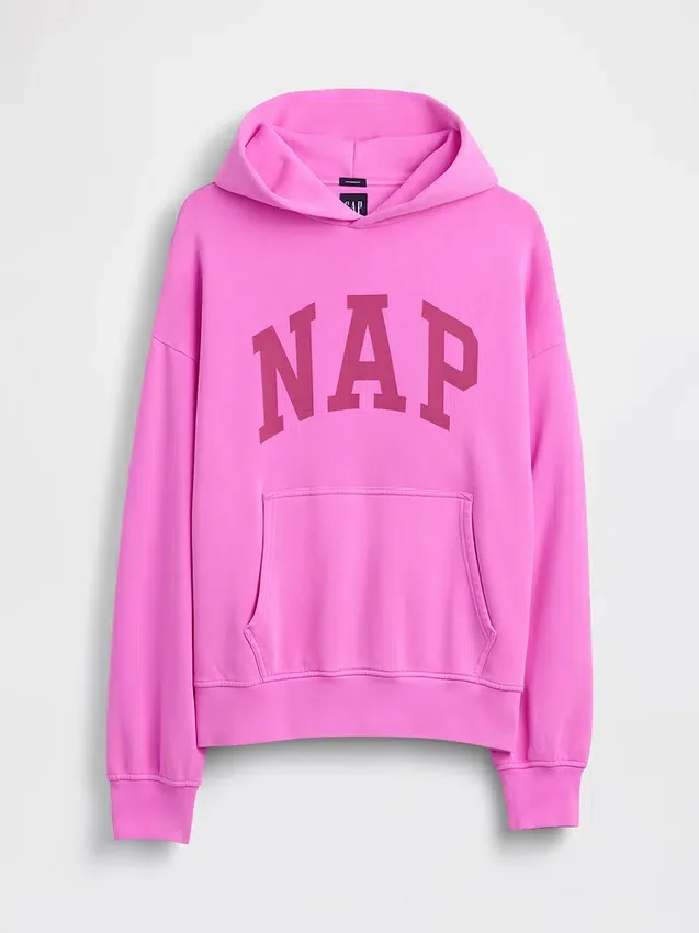 Vintagesoft-Kapuzenpullover für Erwachsene mit Nap-Logo