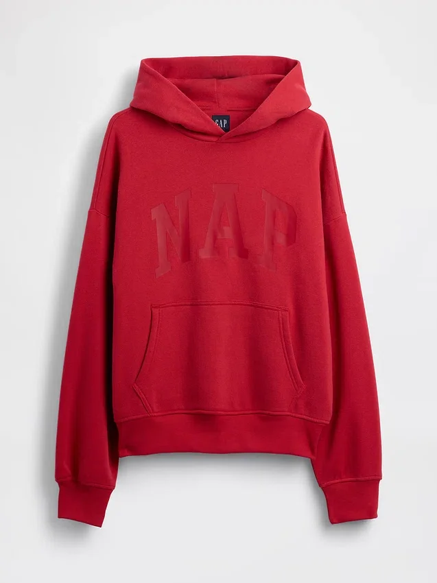 Vintagesoft-Kapuzenpullover für Erwachsene mit Nap-Logo