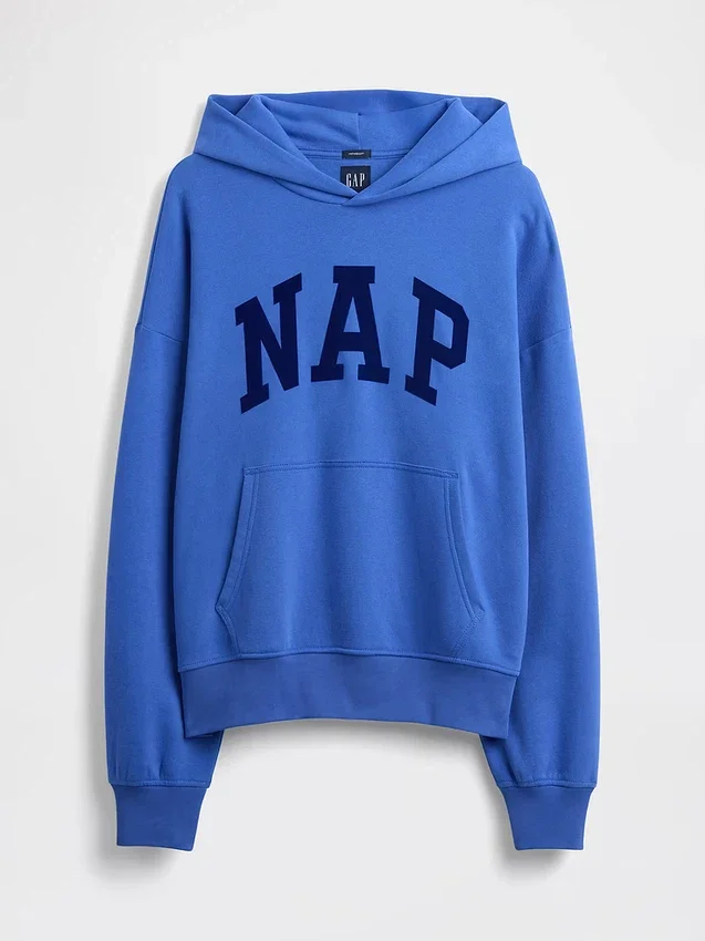 Vintagesoft-Kapuzenpullover für Erwachsene mit Nap-Logo