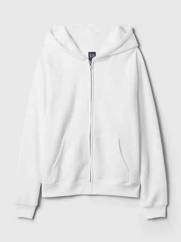 Vintagesoft-Kapuzenpullover mit Reißverschluss