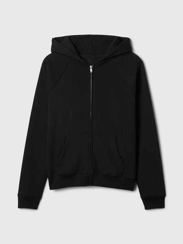 Vintagesoft-Kapuzenpullover mit Reißverschluss