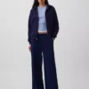 Vintagesoft-Kapuzenpullover mit Reißverschluss