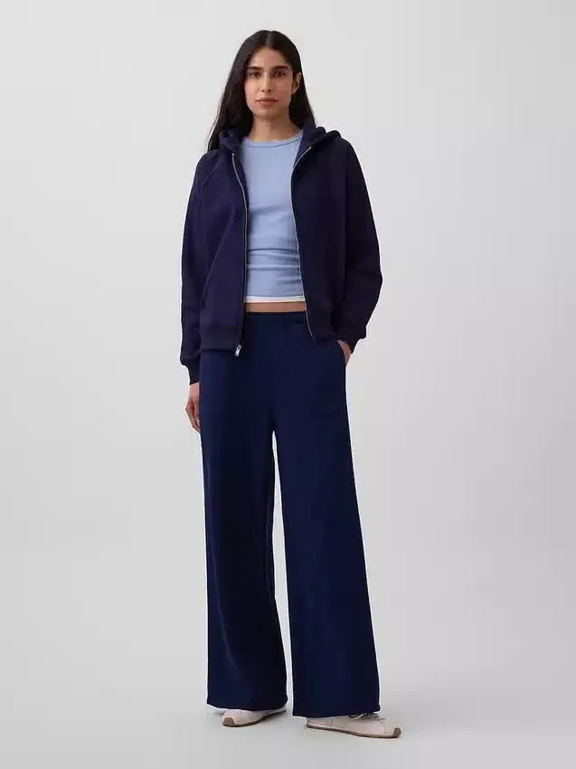 Vintagesoft-Kapuzenpullover mit Reißverschluss