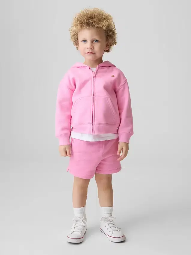 Vintagesoft-Kapuzenpullover mit Reißverschluss für Baby & Kleinkind