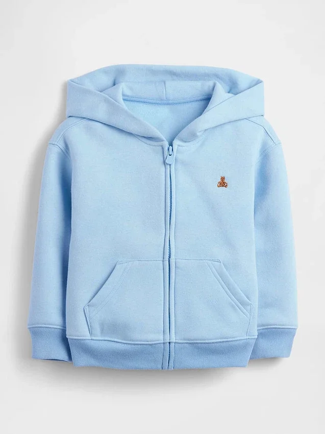 Vintagesoft-Kapuzenpullover mit Reißverschluss für Baby & Kleinkind