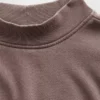 Vintagesoft Oversize-Sweatshirt im Tunika-Stil mit Stehkragen