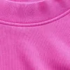 Vintagesoft Oversize-Sweatshirt im Tunika-Stil mit Stehkragen